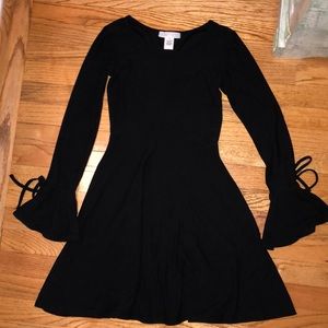 Black Dress with bell arms